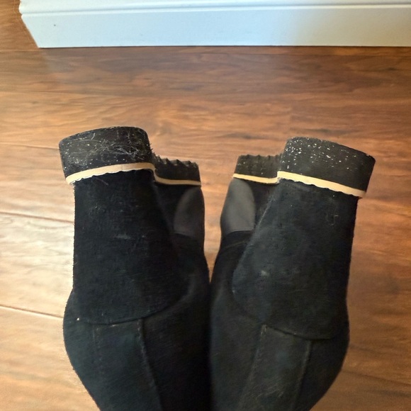 Toms Sutton Black Wedge Ankle Boots-Like New-Size 11 - Picture 7 of 14